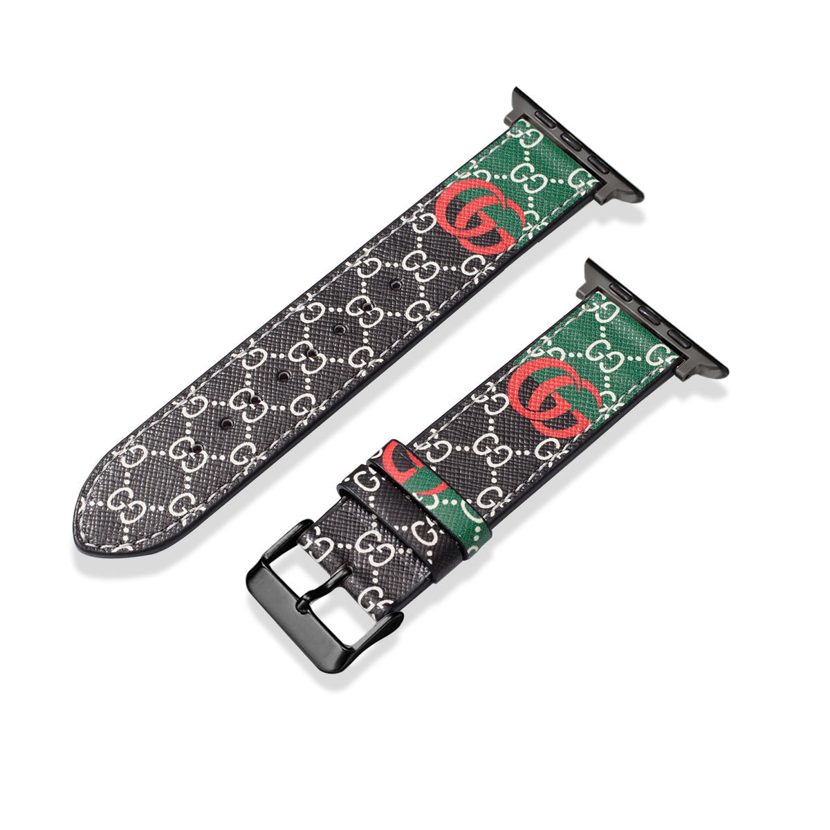 Leather Monogram Apple Watch Bands