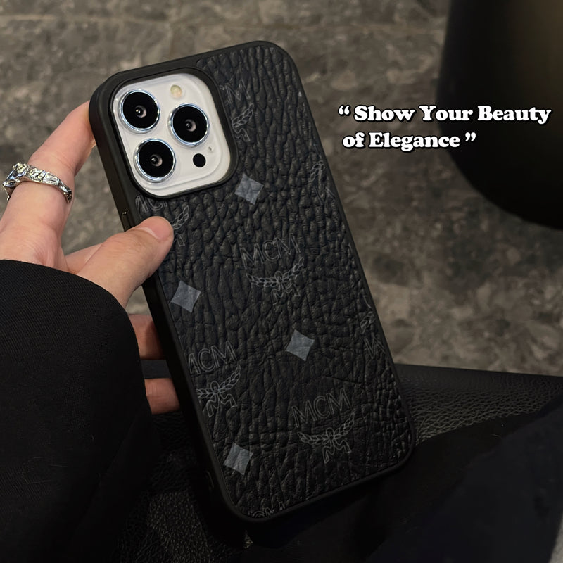 MCM iPhone Case Black-