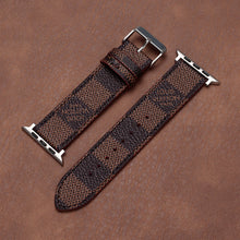 Leather Monogram Apple Watch Bands