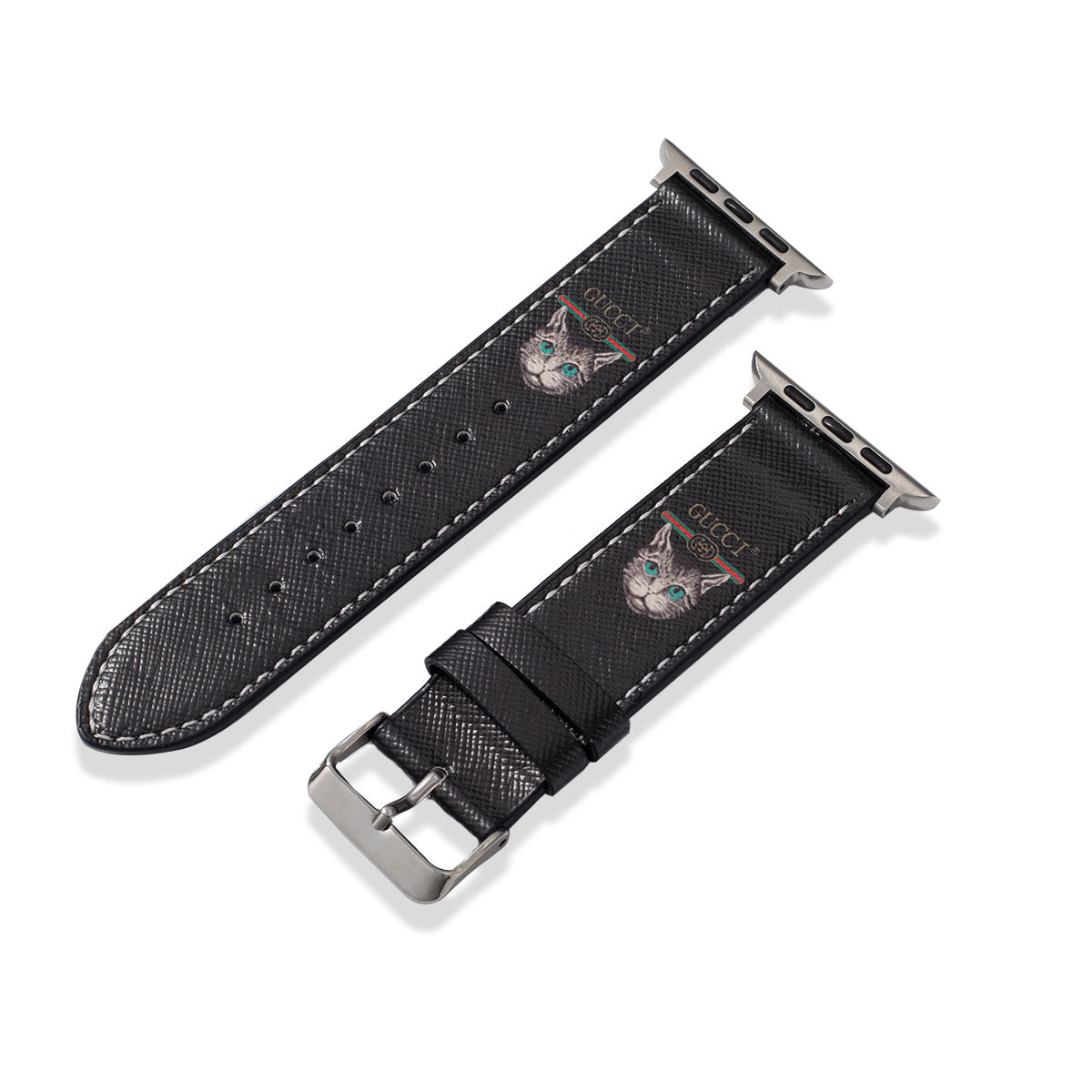 Leather Monogram Apple Watch Bands