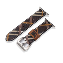 Leather Monogram Apple Watch Bands