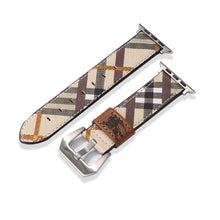 Leather Monogram Apple Watch Bands