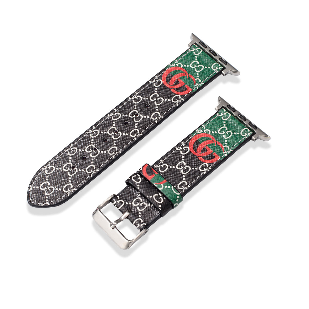 Leather Monogram Apple Watch Bands