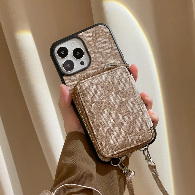 Classic iPhone Case With Wallet Coffee-