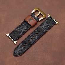 Leather Monogram Apple Watch Bands