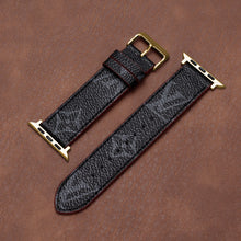Leather Monogram Apple Watch Bands
