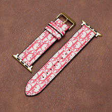 Leather Monogram Apple Watch Bands