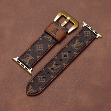 Leather Monogram Apple Watch Bands