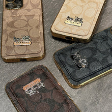 Classic Card Bag Leather iPhone Case