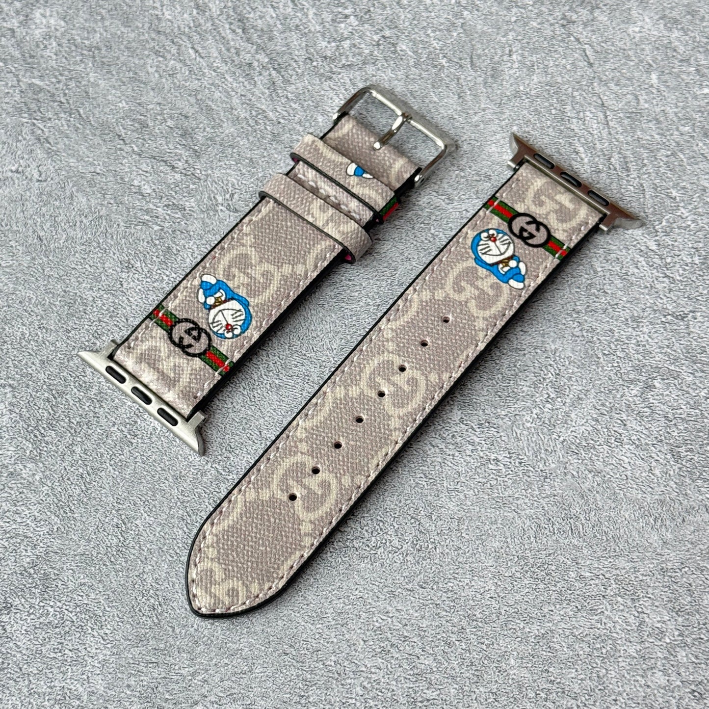Leather Monogram Apple Watch Bands