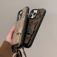 Classic iPhone Case With Wallet And Strap White