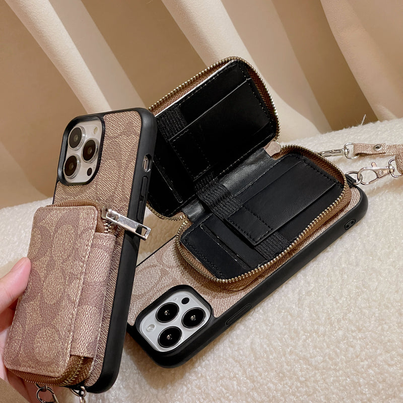 Classic iPhone Case With Wallet Coffee-