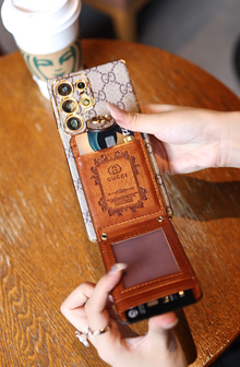 Premium Pattern Crossbody Phone Case with Detachable Strap