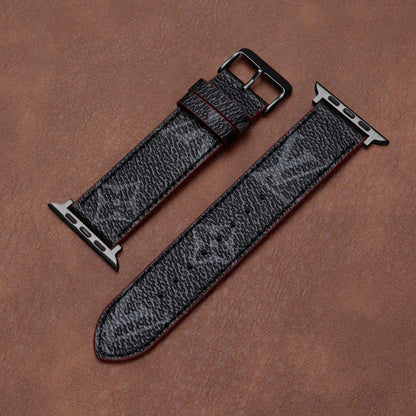 Leather Monogram Apple Watch Bands