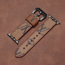 Leather Monogram Apple Watch Bands