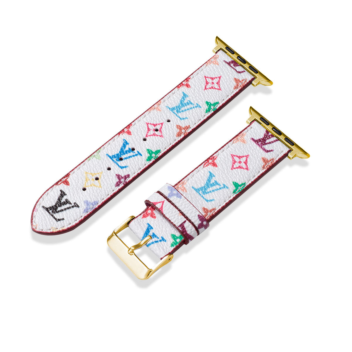 Leather Monogram Apple Watch Bands