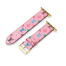 Leather Monogram Apple Watch Bands