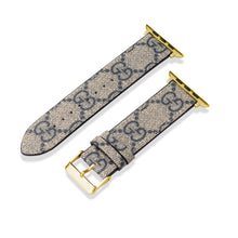Leather Monogram Apple Watch Bands