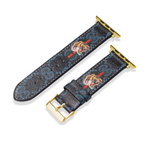 Leather Monogram Apple Watch Bands