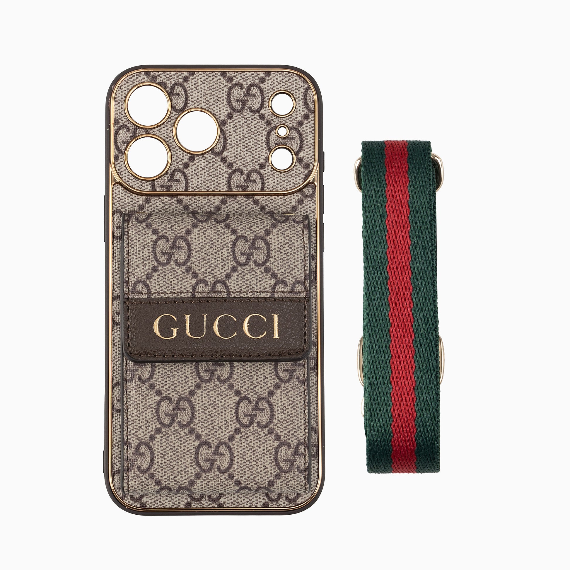 Luxury Vintage Pattern iPhone Case | Wallet Card Holder & Crossbody Strap