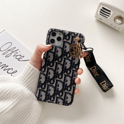 Fashion iPhone Case With Strap Black-