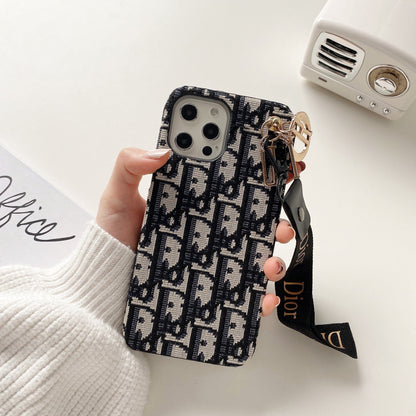 Fashion iPhone Case With Strap Black-