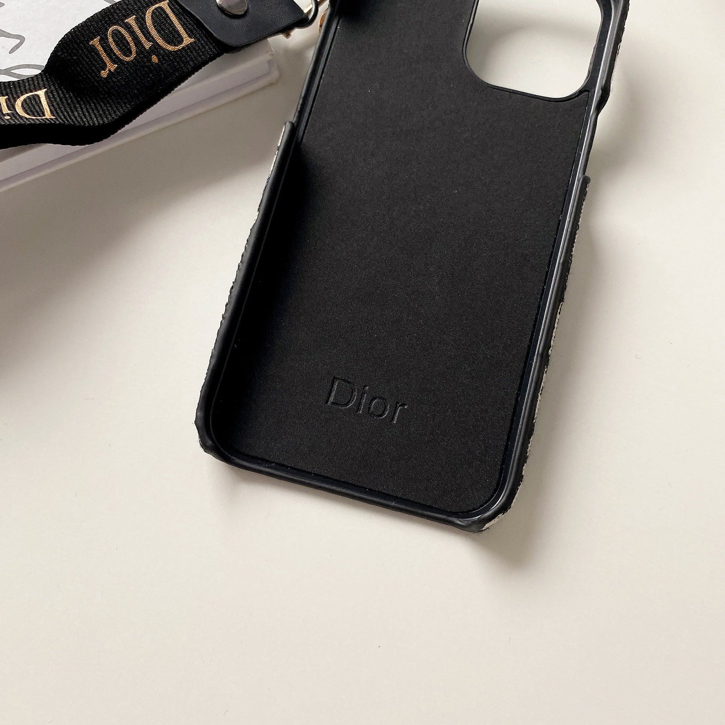Fashion iPhone Case With Strap Black-