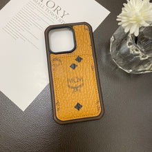 MCM iPhone Case With Card Holder Yellow-