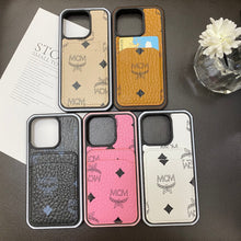 MCM iPhone Case With Card Holder Yellow-