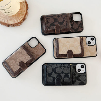 Classic iPhone Case With Wallet And Crossbody Strap White