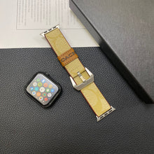 Leather Coach Apple Watch Band Coffee-