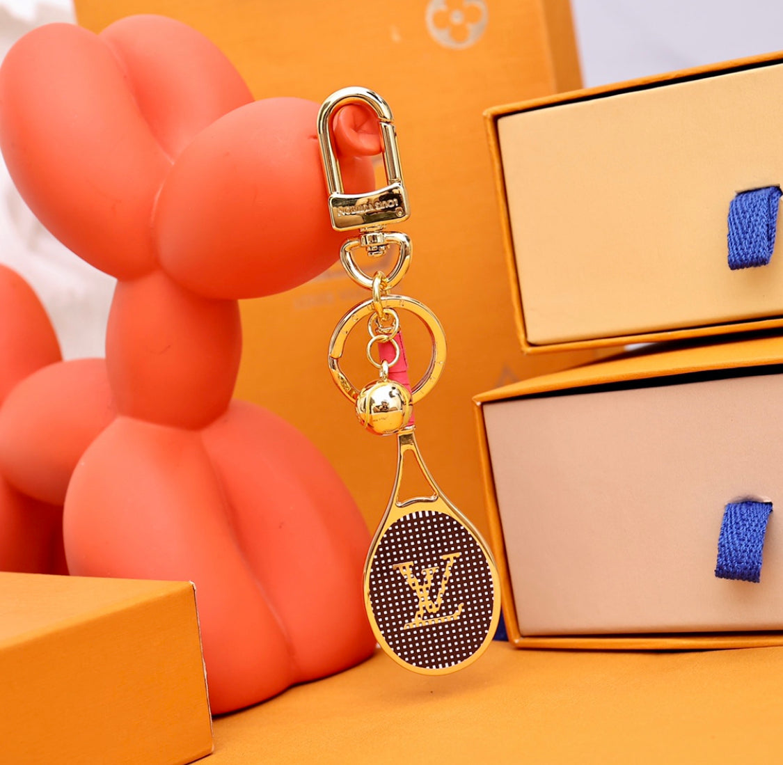 tennis racket keychain