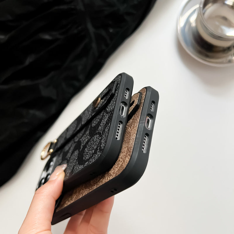 Classic iPhone Case With Holder Black-
