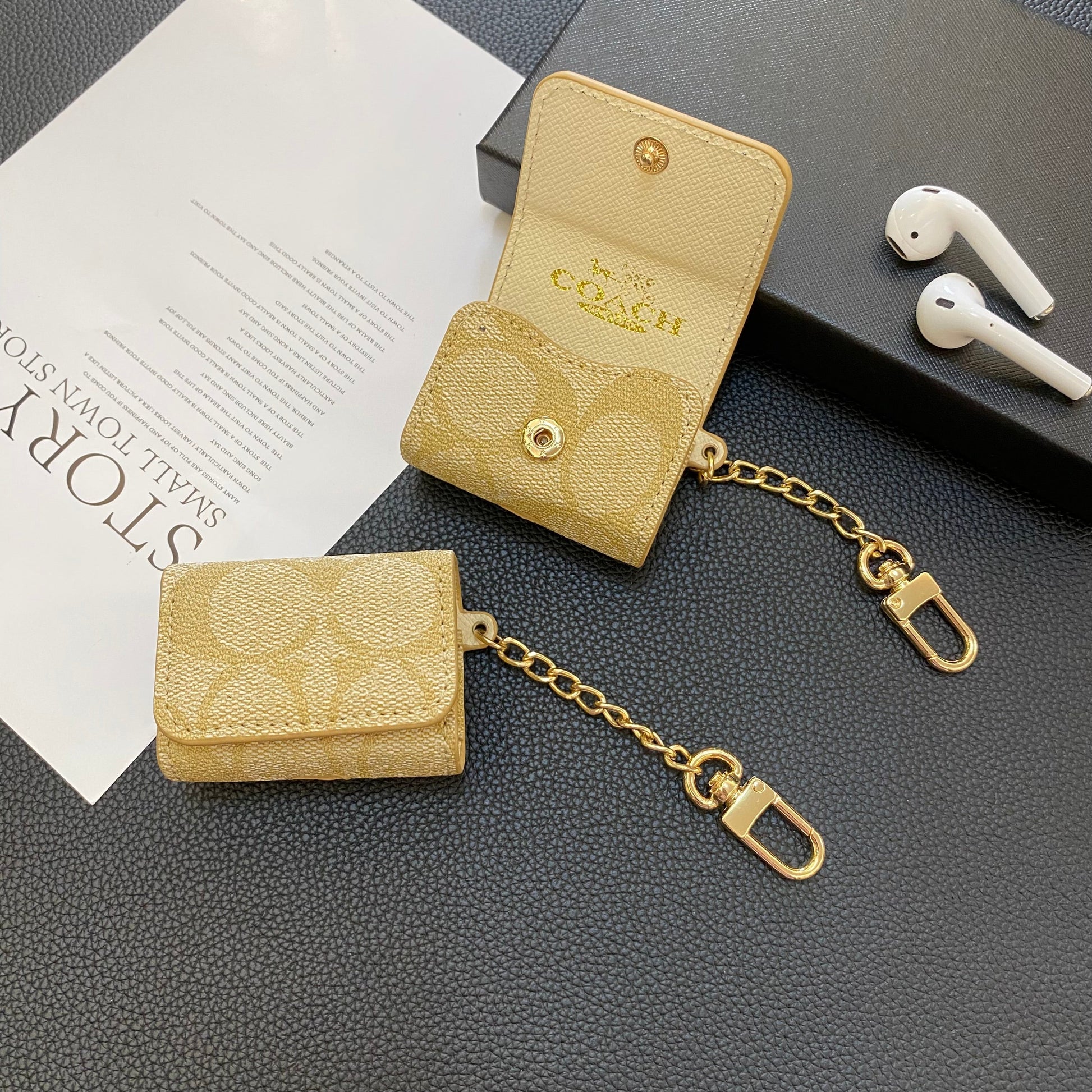 Luxury Classic AirPods Pro Cases Coffee-