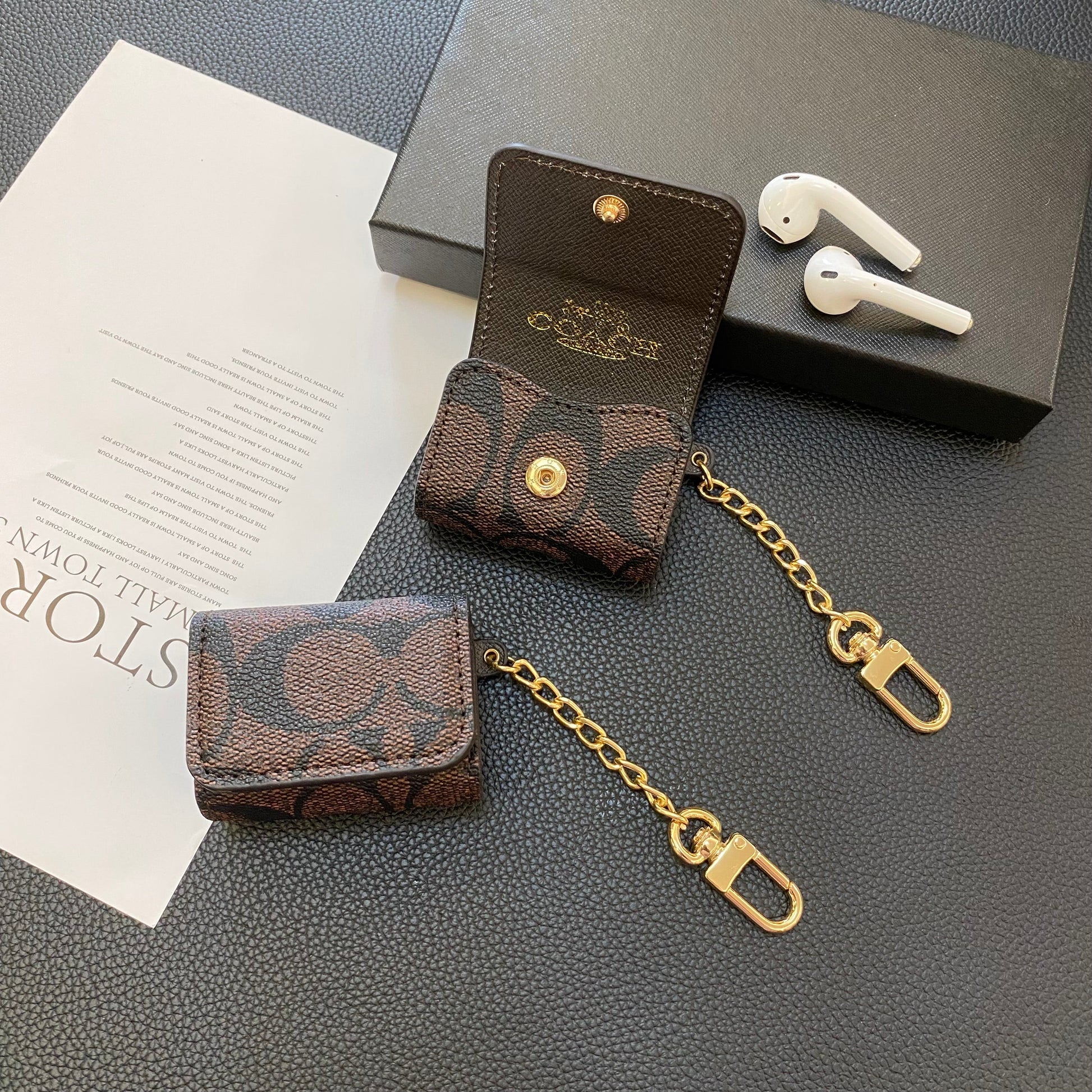 Luxury Classic AirPods 3rd Generation Cases Dark brown-