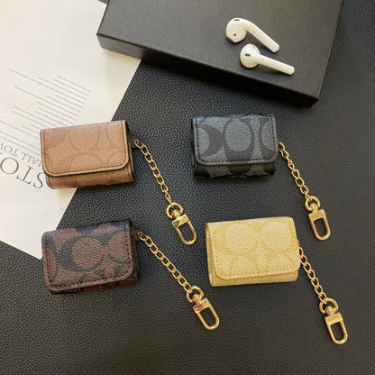 Luxury Coach AirPods Cases Coffee-