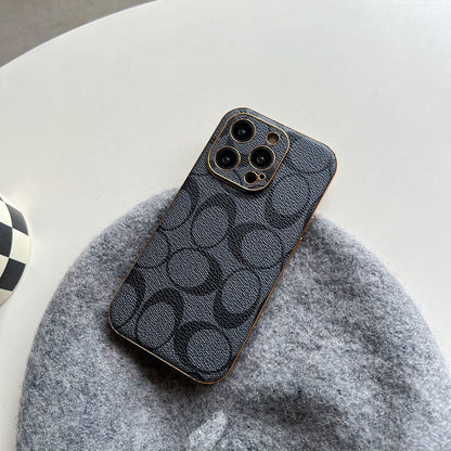 Classic iPhone Case Leather Black