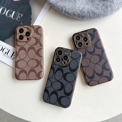 Classic iPhone Case Leather Black
