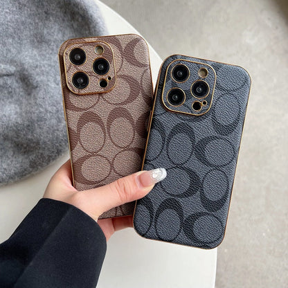 Classic iPhone Case Leather Black