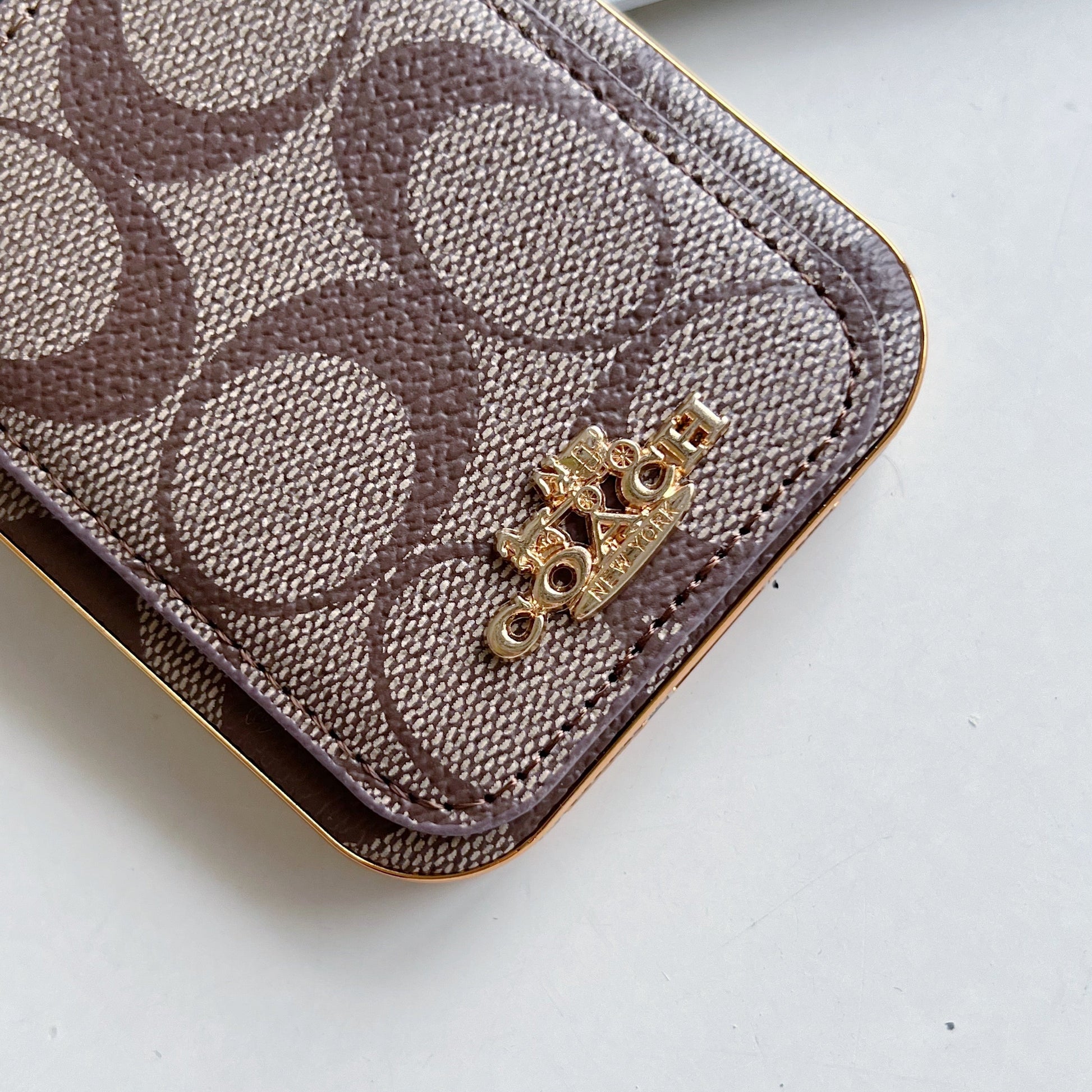 Classic iPhone Case With Card Holder Coffee