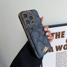Classic iPhone Case With Card Holder Black