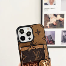 Luxury Card Bag Chain Classic Brown iPhone Case