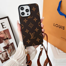 Luxury Brown Crossbody iPhone Case