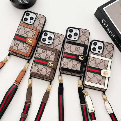 Premium Card Bag Chain Classic iPhone Case
