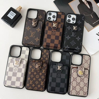 Premium Card Bag Crossbody Chain iPhone Case