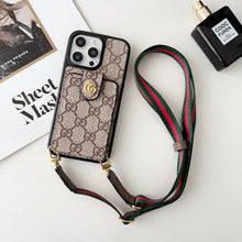 Premium Card Bag Crossbody Chain iPhone Case