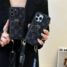 Luxury Card Bag Chain Black iPhone Case