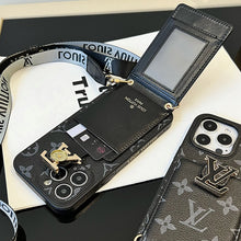 Luxury Card Bag Chain Black iPhone Case
