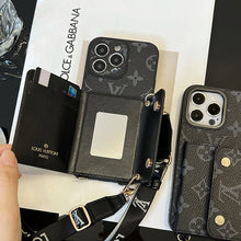 Luxury Card Bag Chain Black iPhone Case