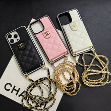 Elegant Crossbody Leather iPhone Case
